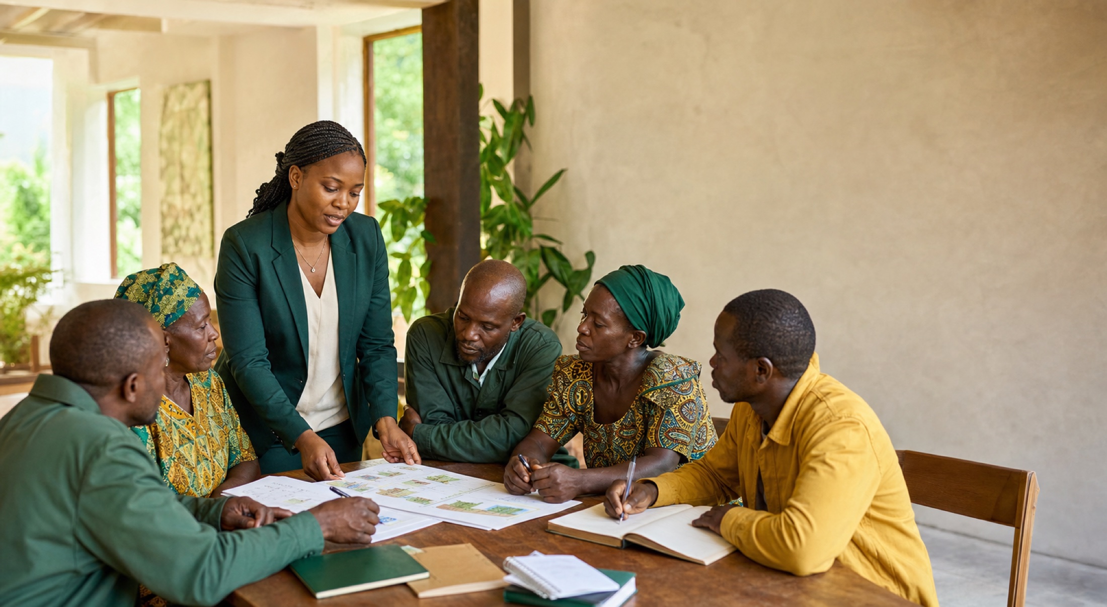 Atelier d'information agropastorale avec des producteurs